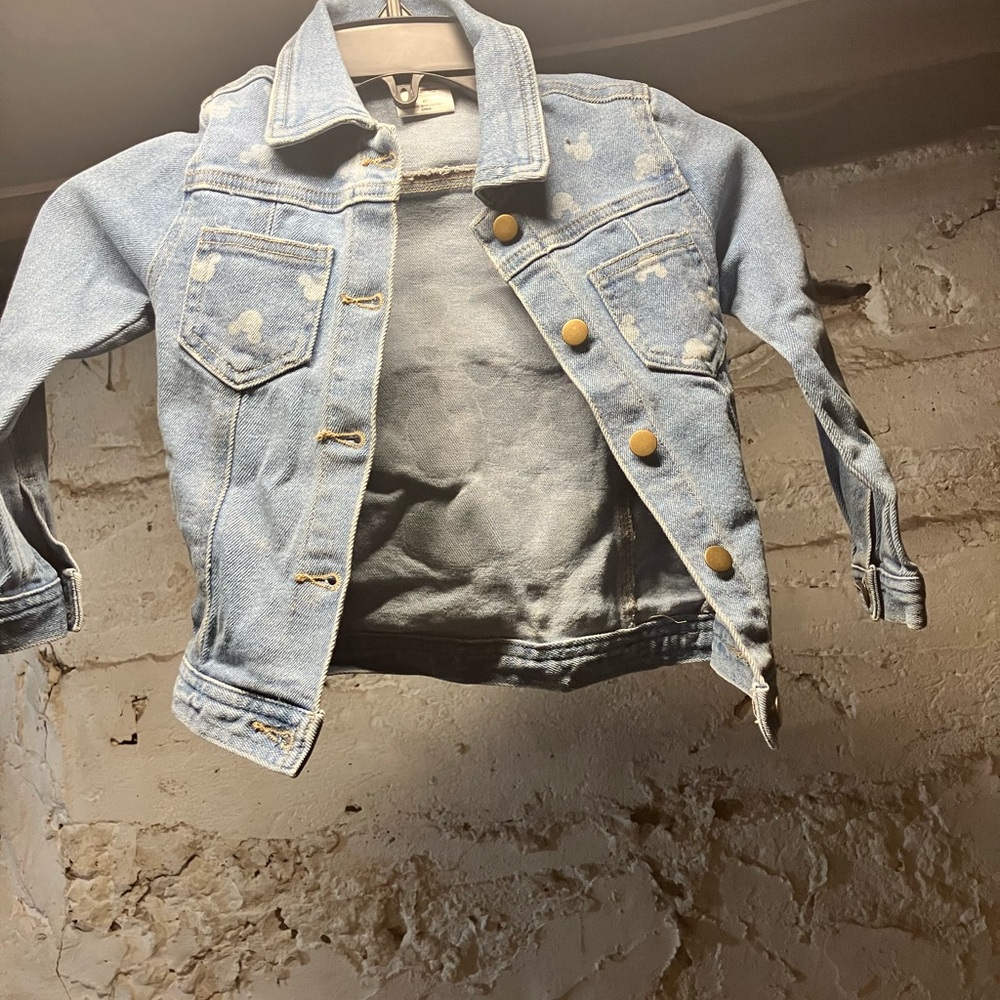 Kids Denim Jacket with Distressed Details